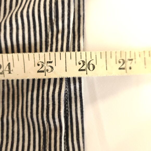 Talbots Womens Large Striped 3/4 Sleeve Boat Neck Cotton Spandex Tee T Shirt - Picture 6 of 6